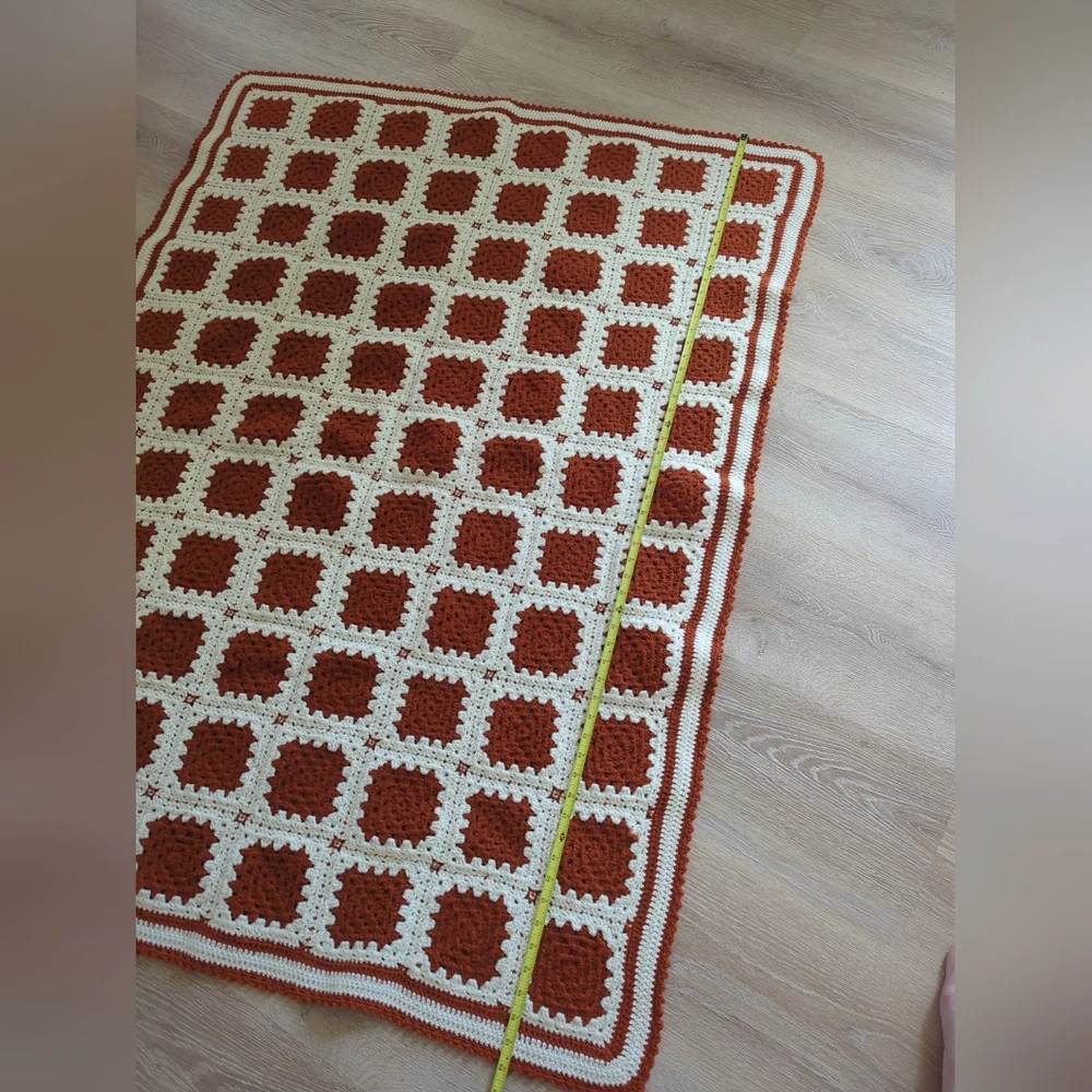 Granny Square Throw Afghan Crochet Acrylic Blanket Quilt Cozy All Seasons